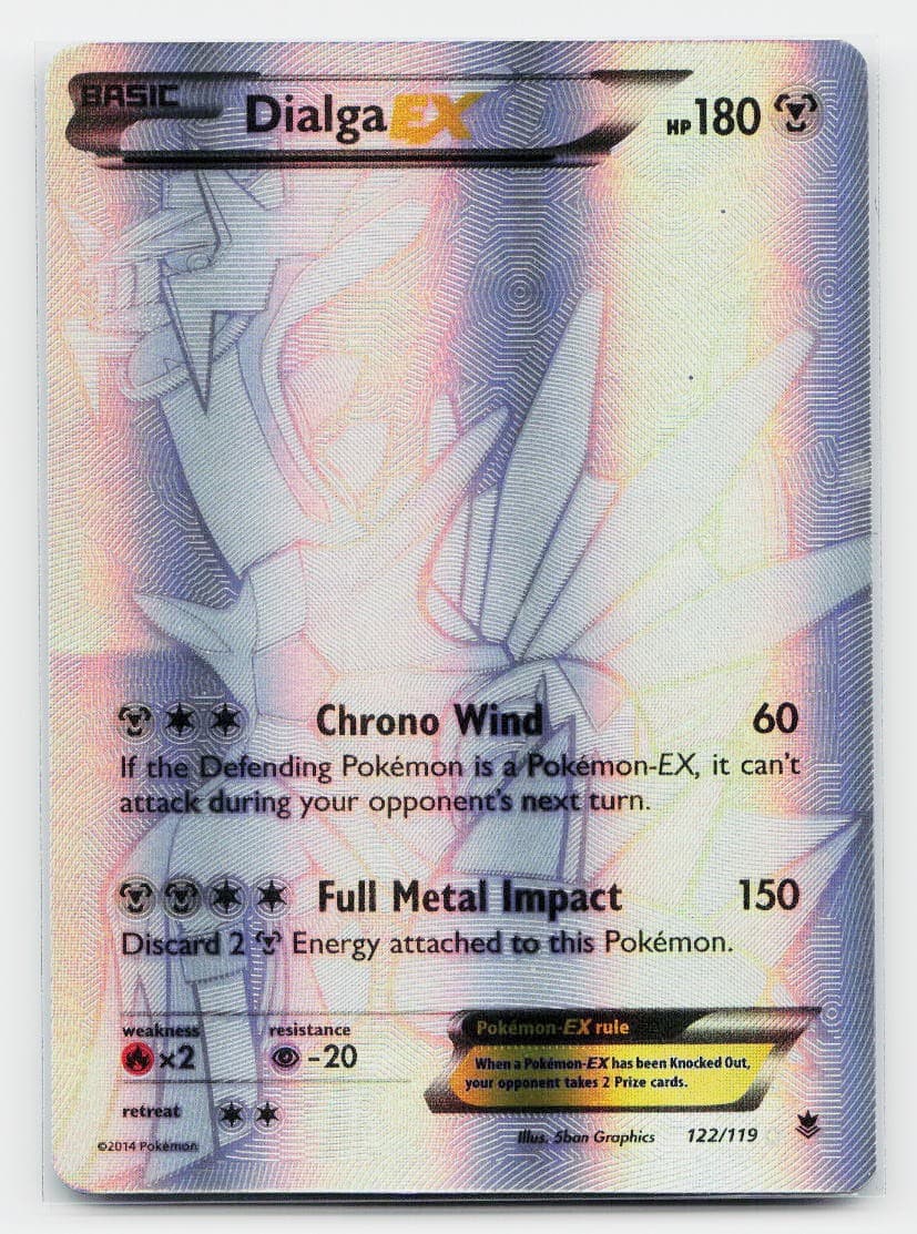 Dialga EX (122 Secret Rare) Secret Rare XY - Phantom Forces 122/119 TCG LP