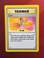 LASS 75/102 Base Set SHADOWLESS Trainer rare Pokemon TCG card NM+ SUPER CLEAN