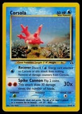 Corsola 37/75 Uncommon Neo Discovery Pokemon Unlimited Lightly Played