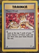 Misty's Wrath 114/132 Uncommon Gym Heroes Pokemon Unlimited MP