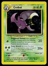 Pokemon Card Neo Revelation Crobat 4/64 Unlimited Holo Rare Double Holo Error
