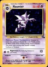 POKEMON HAUNTER 6 FOSSIL 62 HOLO RARE UNLIMITED HOLO LP