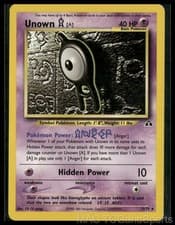 Unown [A] 33/75 Unlimited Neo Discovery Pokemon TCG LP