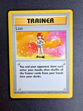 Lass Shadowless Base Set Pokemon Trainer Card | 75/102 Rare | WOTC TCG