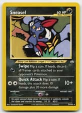 Sneasel 24/64 Rare Neo Revelation Pokemon Unlimited Near Mint