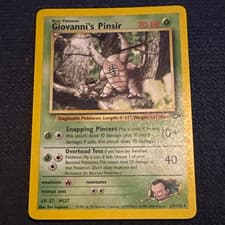Pokemon TCG Giovanni's Pinsir 24/132 Gym Challenge Rare Unlimited 70 HP English