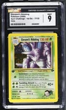 Pokemon Giovanni's Nidoking Gym Challenge 1st Edition 7/132 Holo CGC 9 Mint