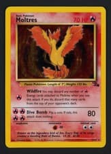 Moltres 12/62 Fossil Holo Rare Pokemon TCG