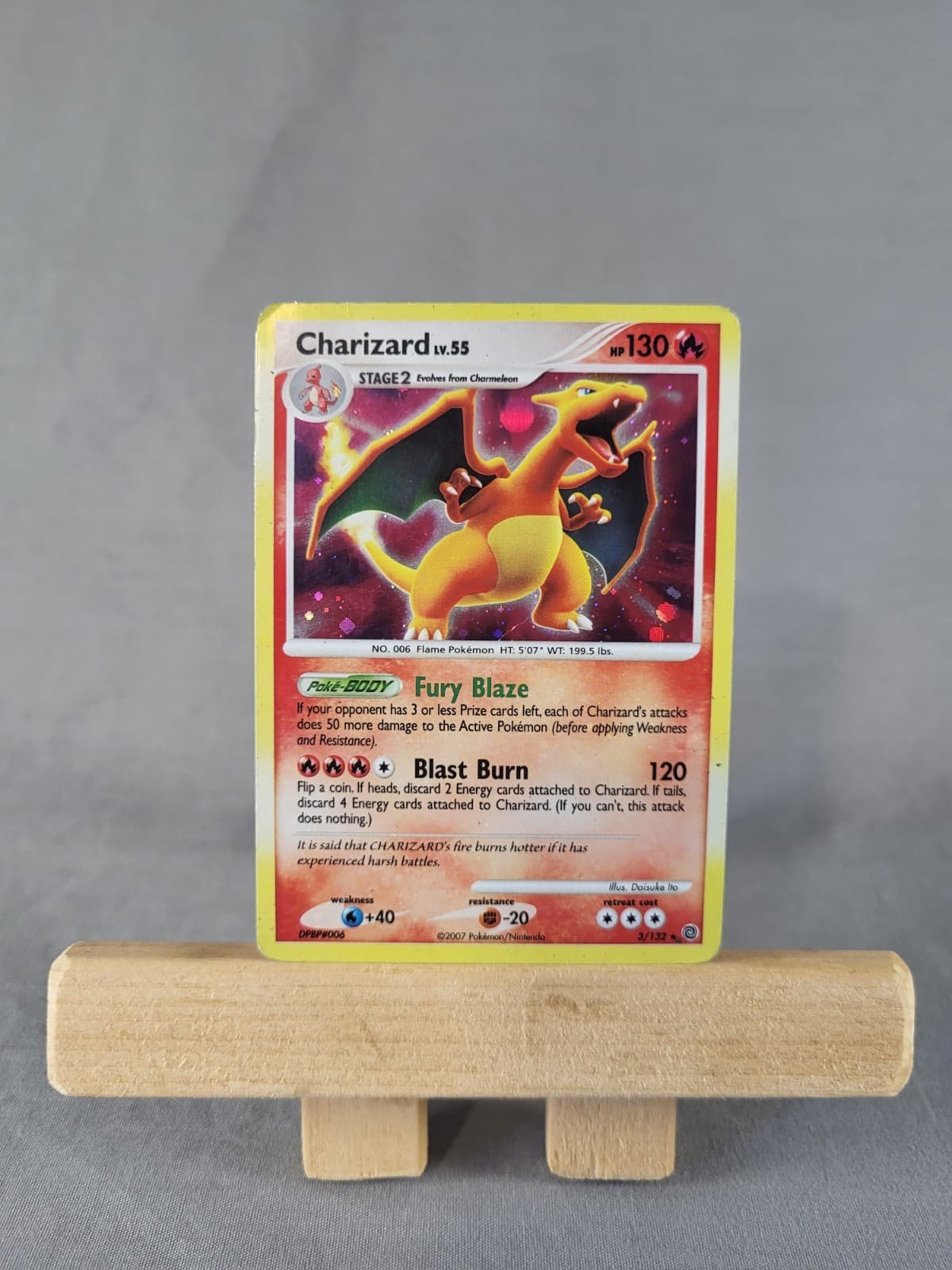 Charizard - 3/132 - Secret Wonders - Holo Rare (Holo Bleed) - HP