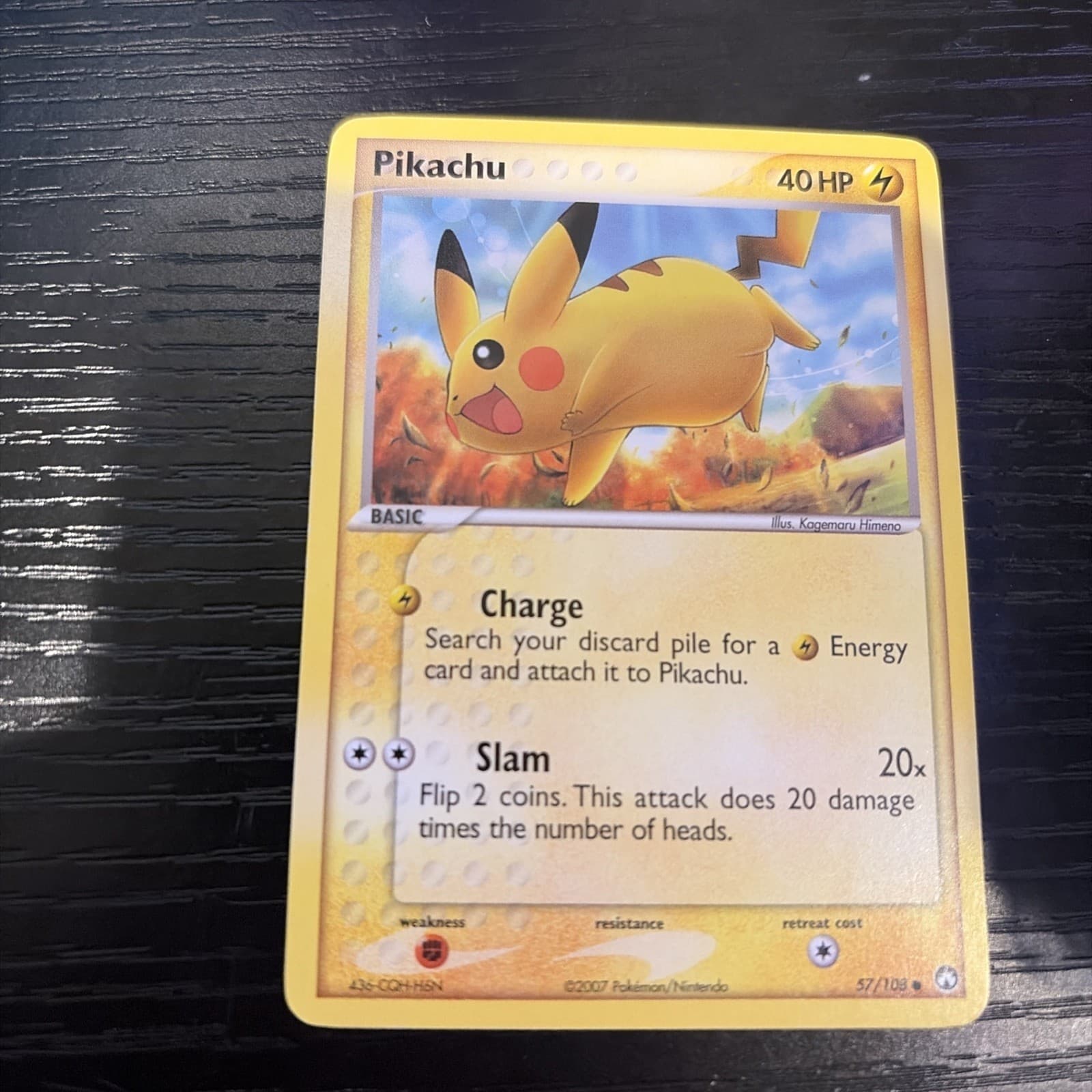 Pikachu 57/108 EX Power Keepers Regular