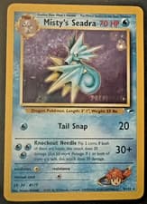 Misty's Seadra Prerelease Stamped WotC Promo Holo 9/132 HP/Creased