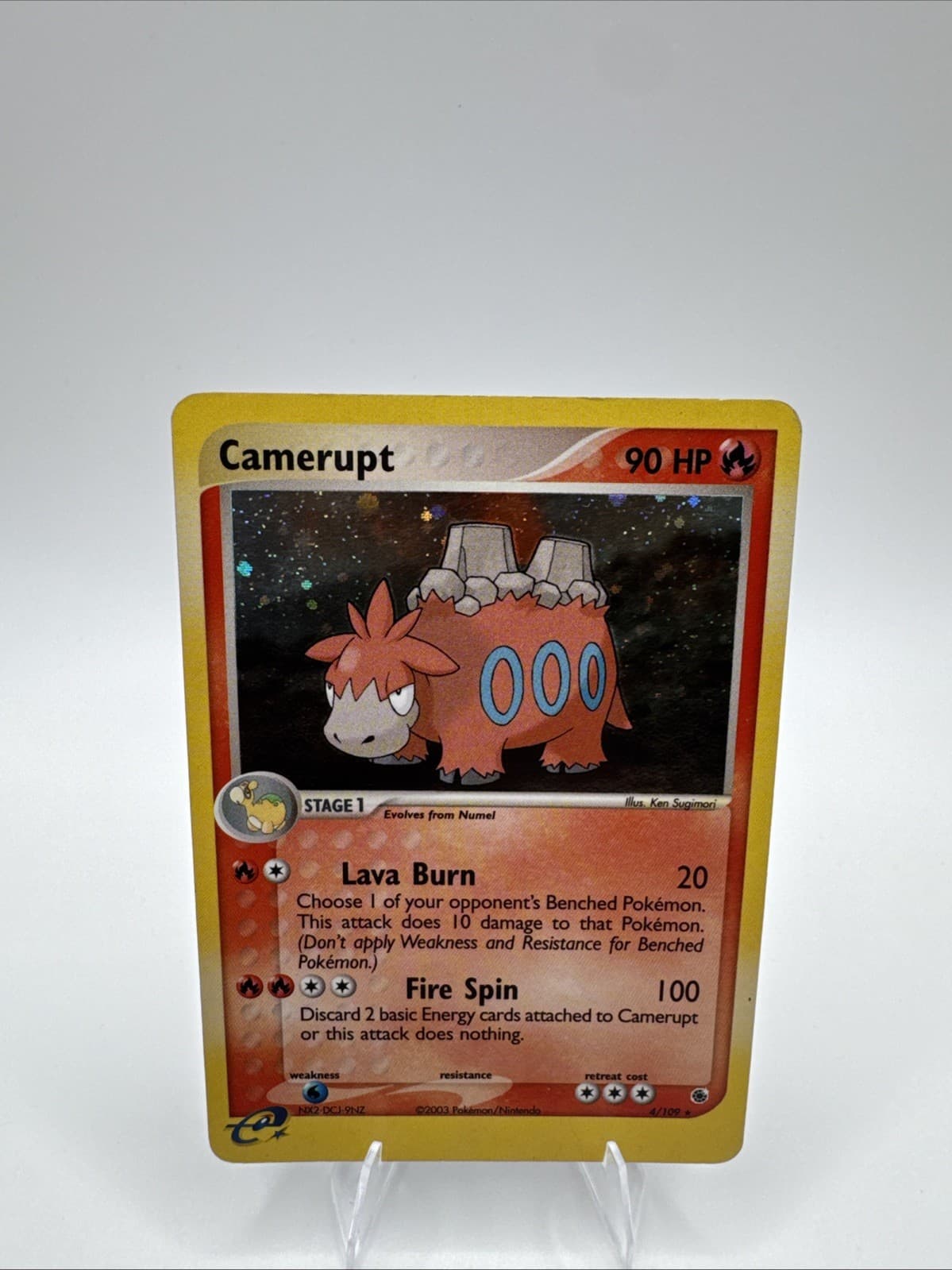 Camerupt 4/109 Ruby and Sapphire Holo
