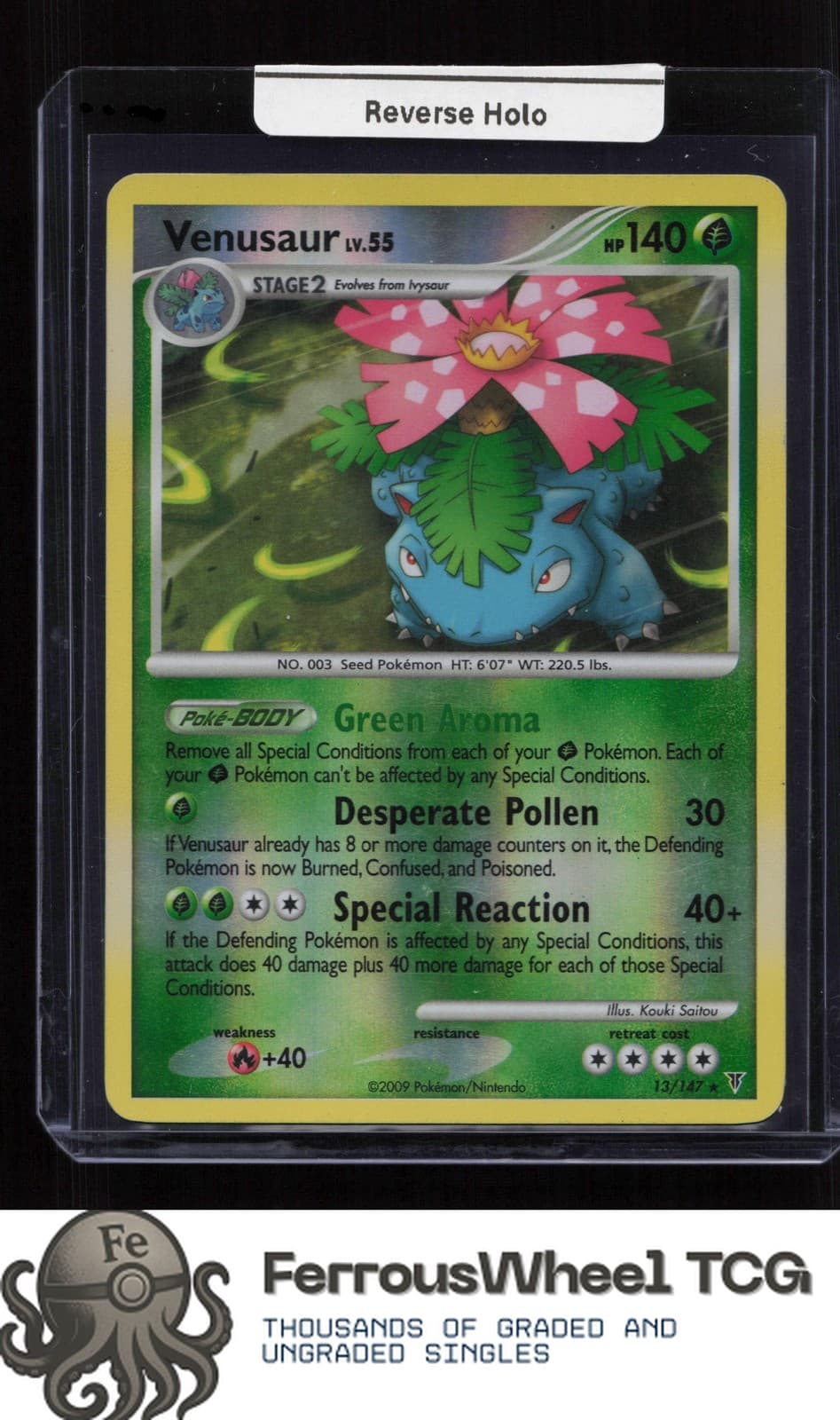 Venusaur 13 - Supreme Victors - Reverse Holo (LP-/MP+)
