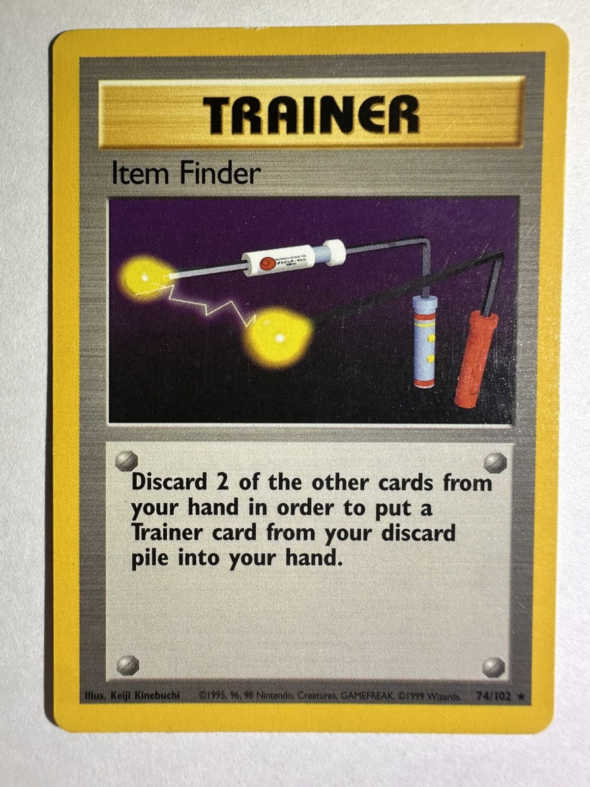 Item Finder Rare Base Set (Shadowless) 074/102 LP