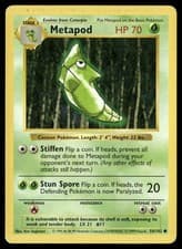 Metapod 54/102 Common Base Set Shadowless Pokemon LP