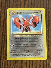 * Scizor 29/75 Unlimited Neo Discovery Pokemon 2001 Vintage Nintendo LP+