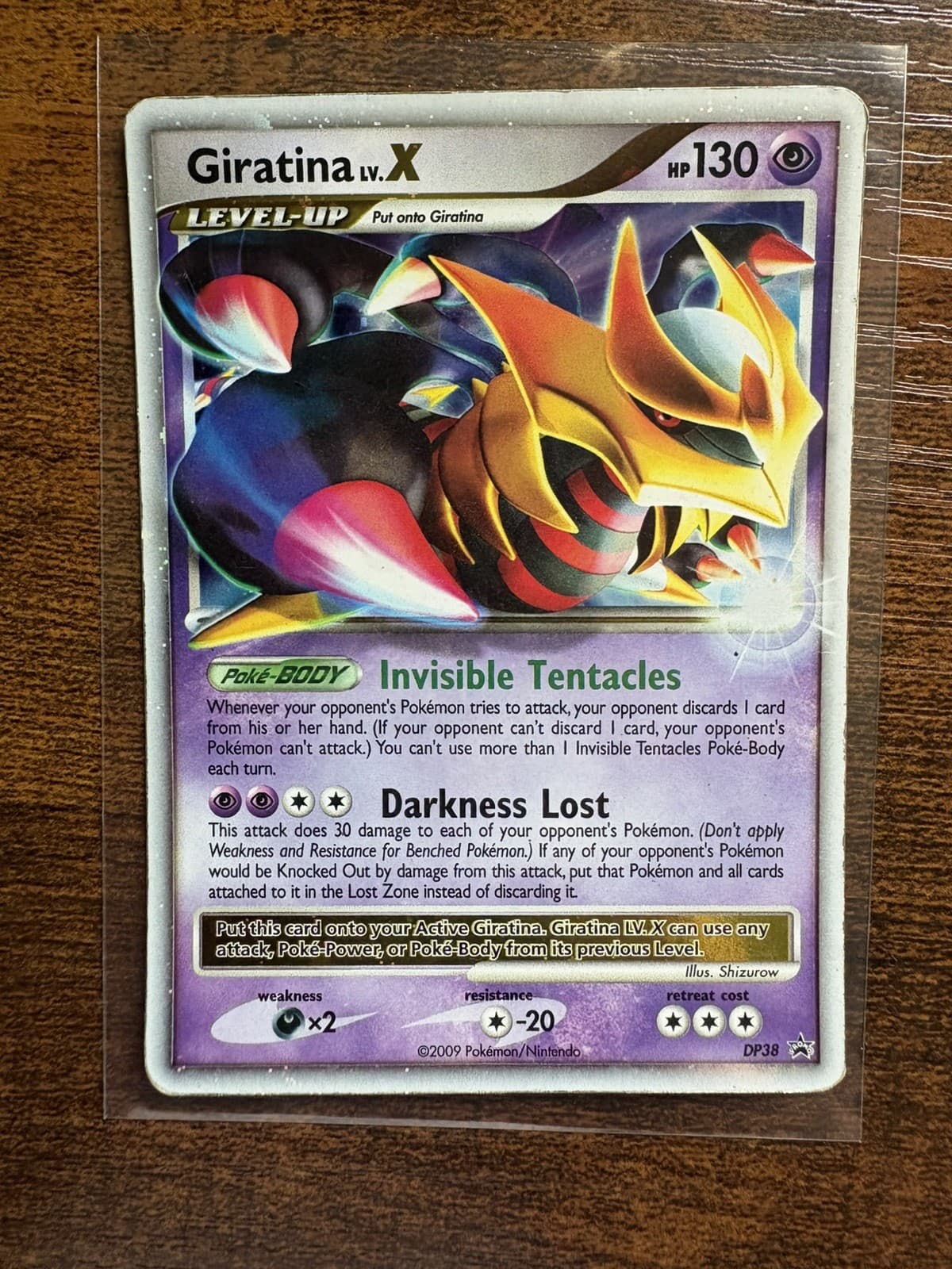Pokemon Diamond and Pearl Giratina Black Star Promos LV.X DP38 Holo