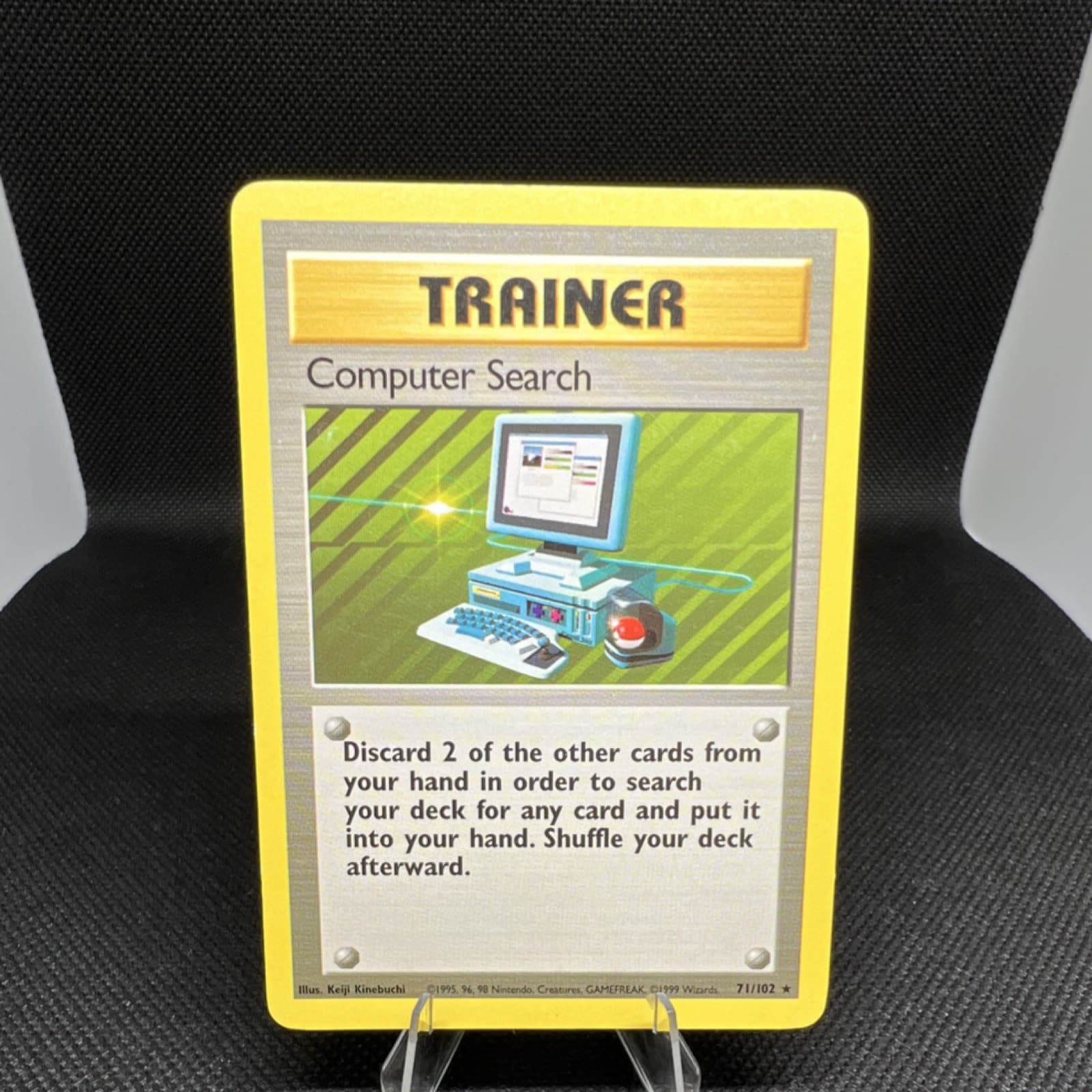  Pokémon Computer Search Trainer Base Set 71/102 (Shadowless)