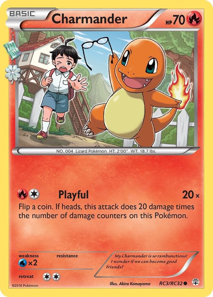 Charmander — Generations: Radiant Collection, card number RC3/RC32
