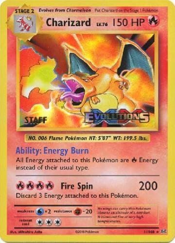 Charizard 11/108 (Prerelease stamp) — XY Promos, complete card face
