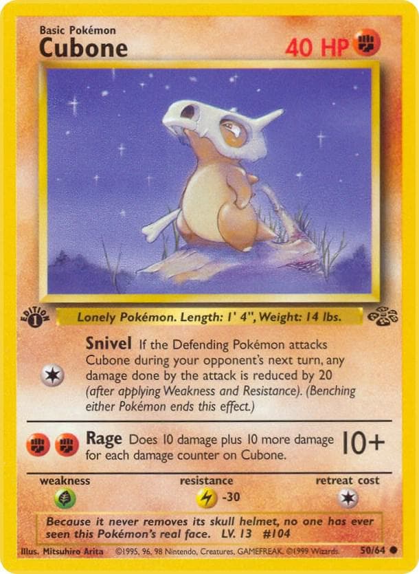Cubone (Jungle) - the worked example used in the study