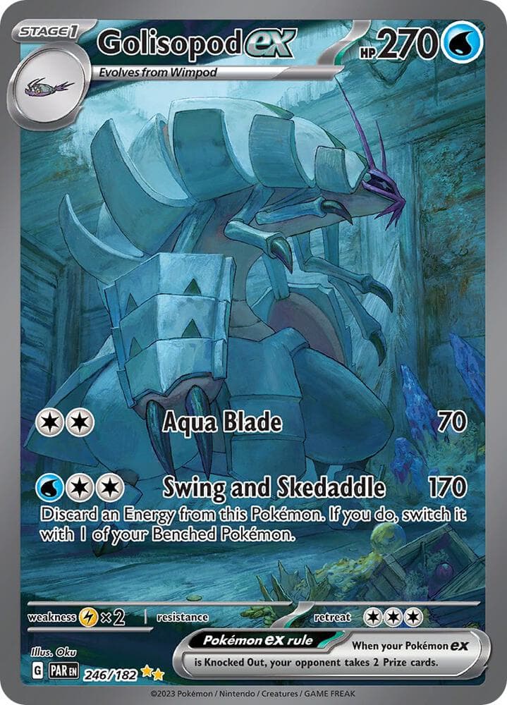 Golisopod ex #246/182 (Paradox Rift) — SV04: Paradox Rift, complete card face