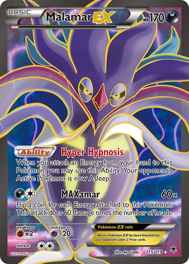 Malamar EX #115/119 (Phantom Forces) — XY - Phantom Forces, complete card face