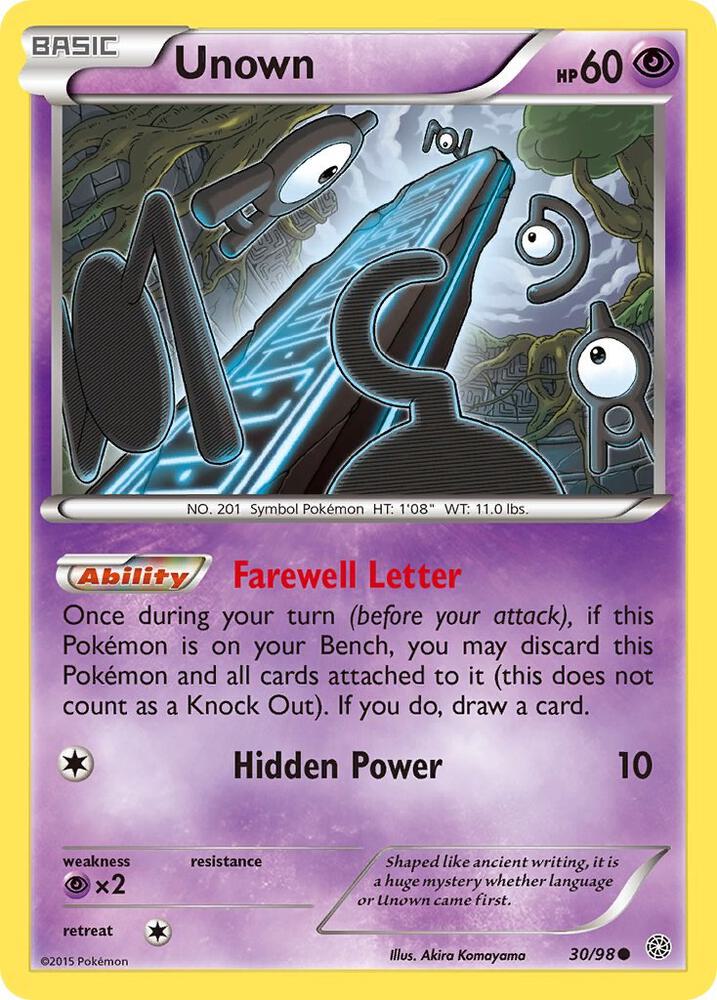 Unown - XY - Ancient Origins