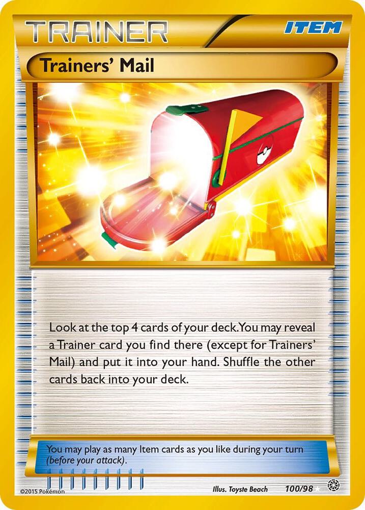 Trainers' Mail (Secret) - XY - Ancient Origins