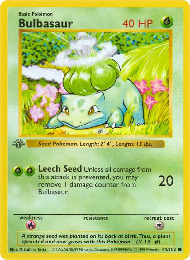 Bulbasaur - Base Set (Shadowless)