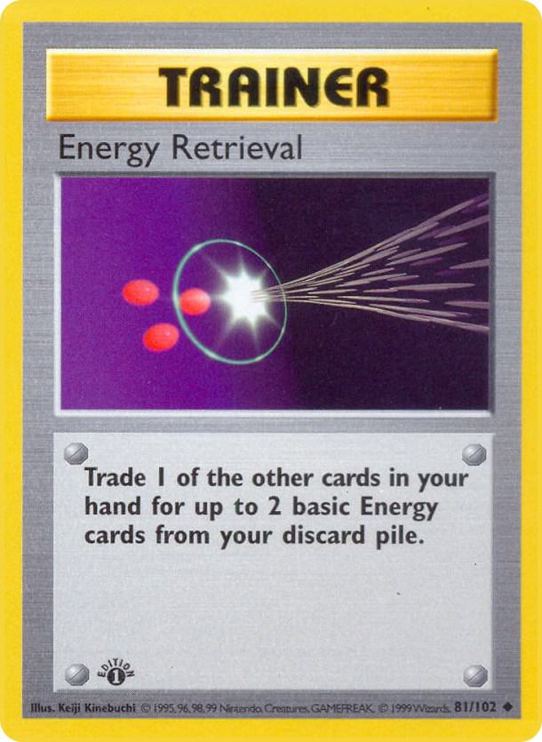Energy Retrieval - Base Set (Shadowless)