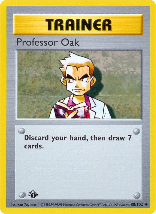 Professor Oak - Base Set (Shadowless)