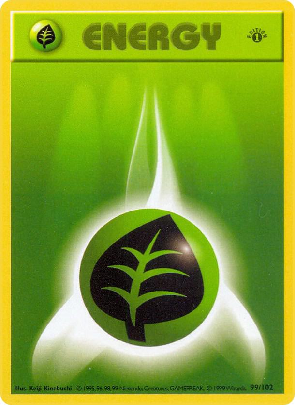 Grass Energy - Base Set (Shadowless)