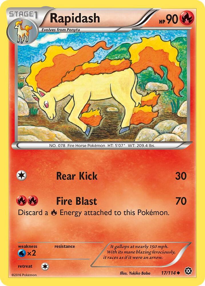 Rapidash - XY - Steam Siege