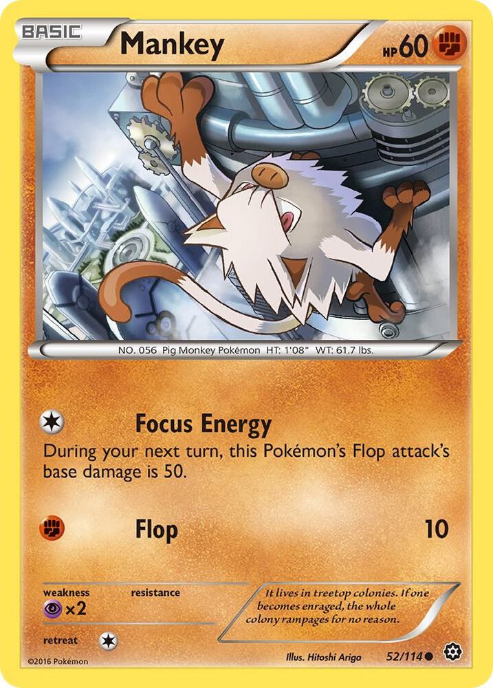 Mankey - XY - Steam Siege