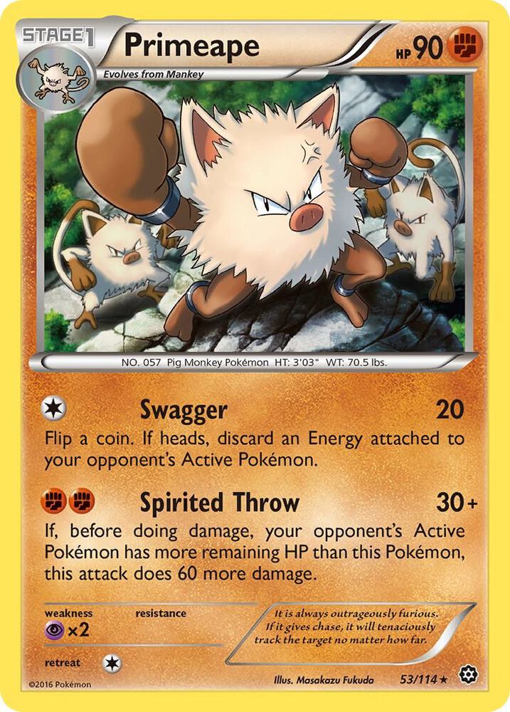 Primeape - XY - Steam Siege