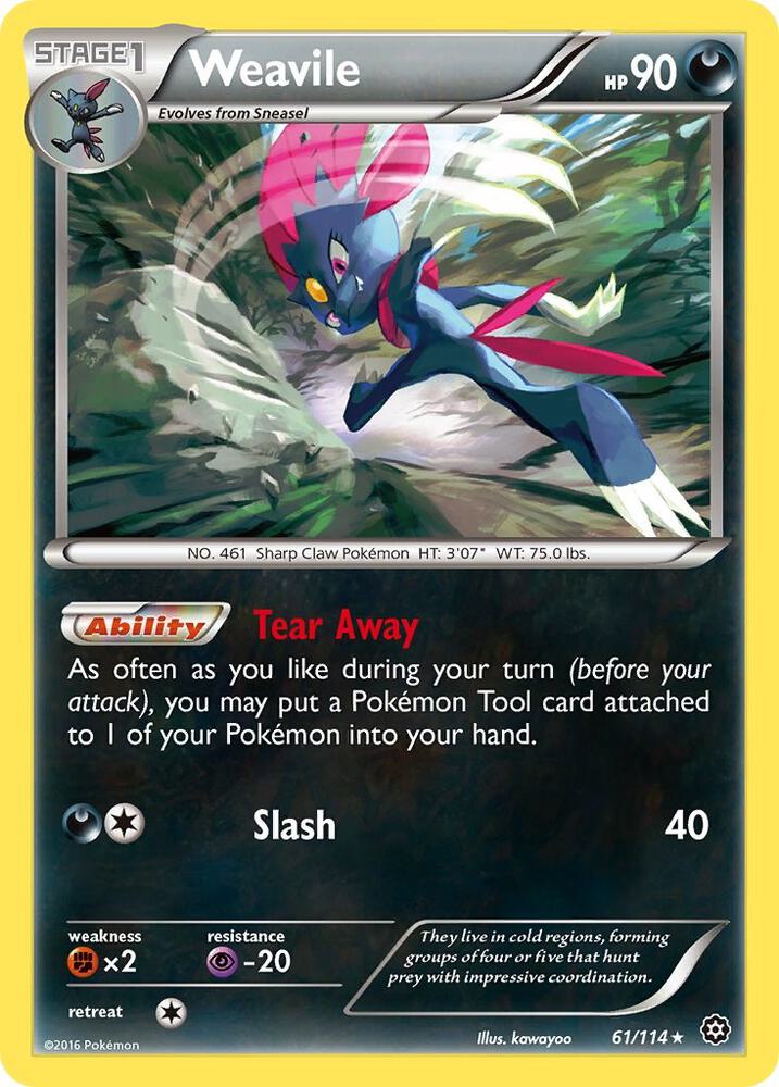 Weavile - XY - Steam Siege