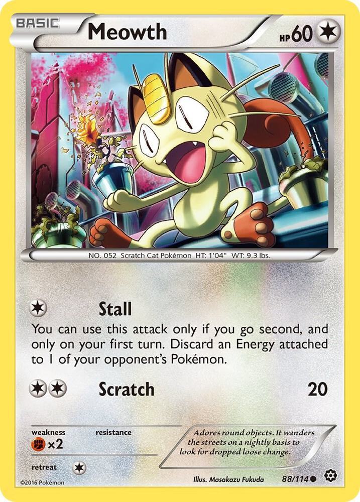Meowth - XY - Steam Siege