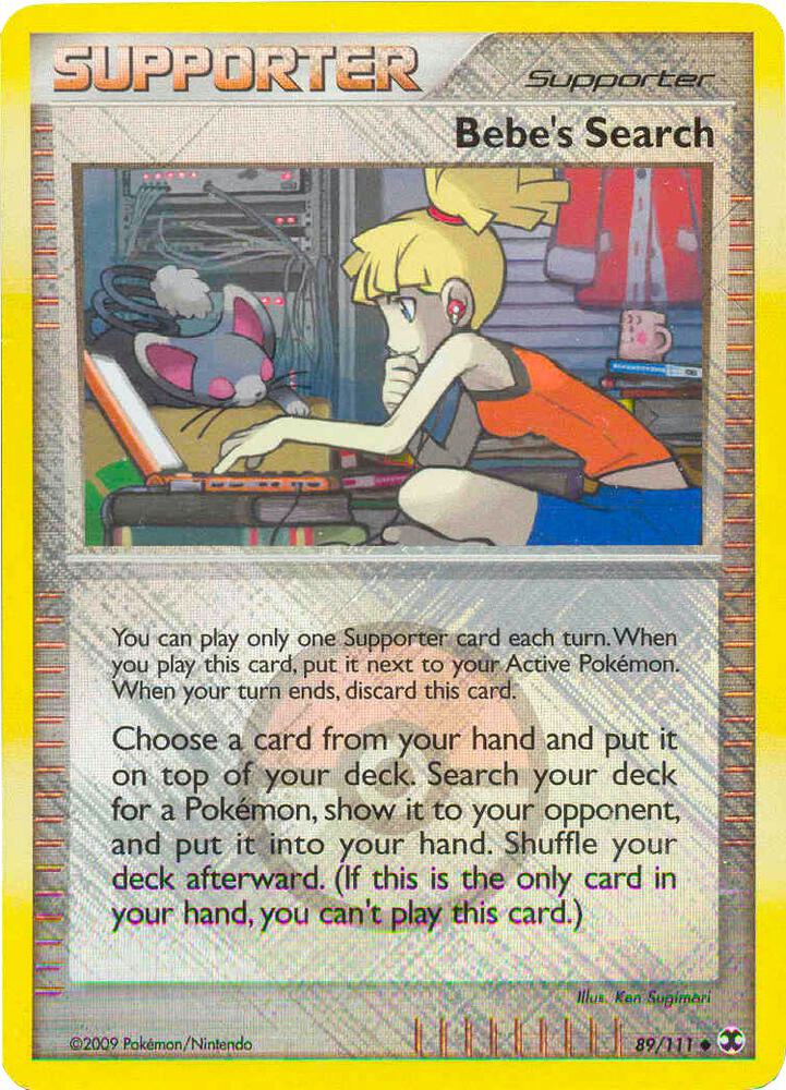 Bebe's Search - 89/111 (League Promo) - League & Championship Cards
