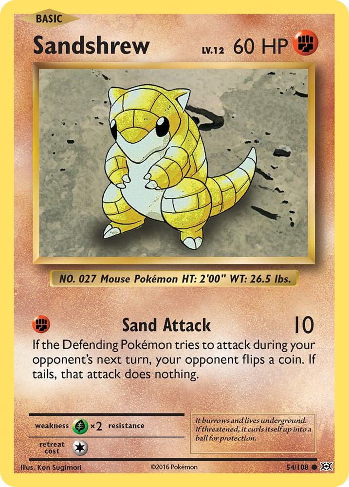 Sandshrew - XY - Evolutions