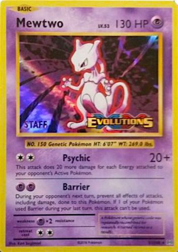 Mewtwo - 51/108 (Prerelease) [Staff] - XY Promos