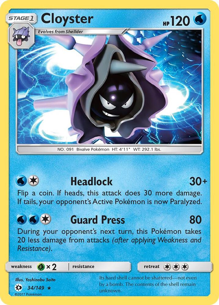 Cloyster - SM Base Set