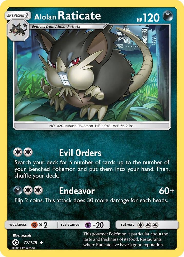 Alolan Raticate - SM Base Set