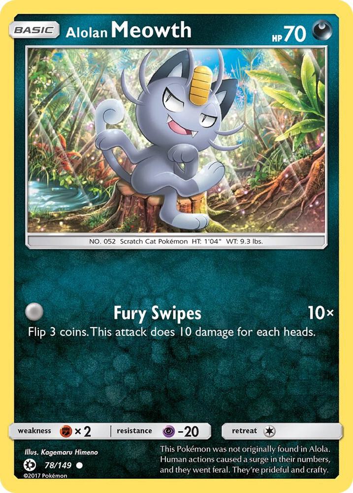 Alolan Meowth - SM Base Set