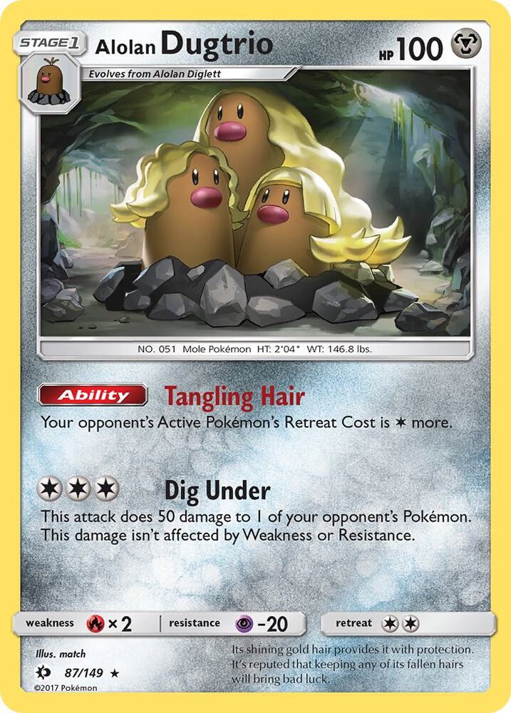 Alolan Dugtrio - SM Base Set