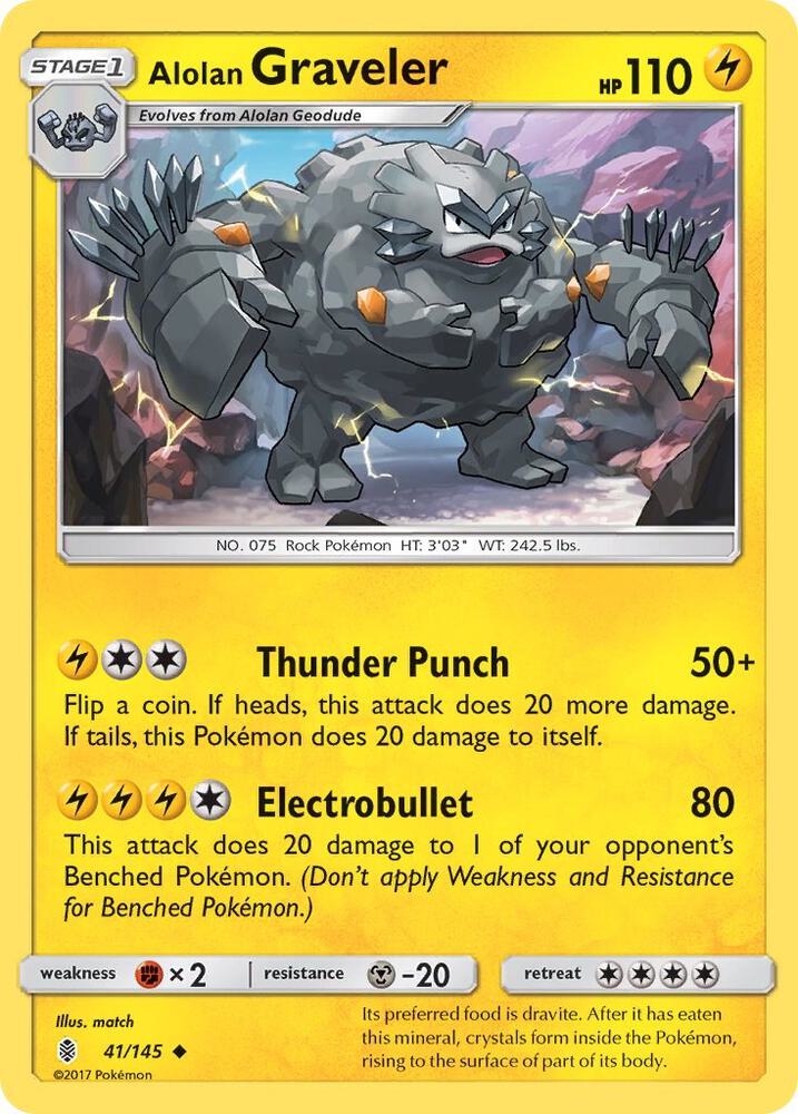 Alolan Graveler - SM - Guardians Rising