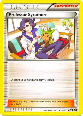 Professor Sycamore - 107a/122 (Non-Holo) - Alternate Art Promos