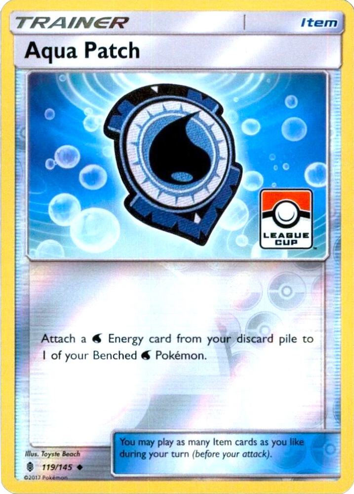 Aqua Patch - 119/145 (League Cup) - League & Championship Cards