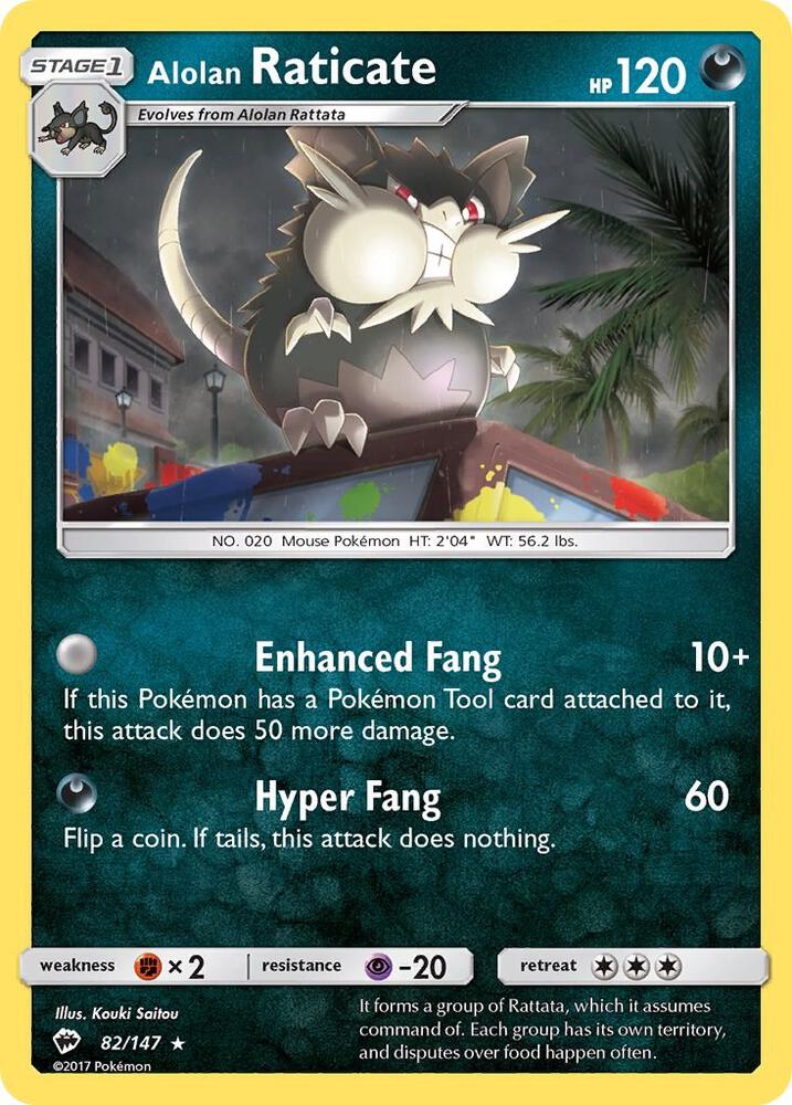 Alolan Raticate - SM - Burning Shadows