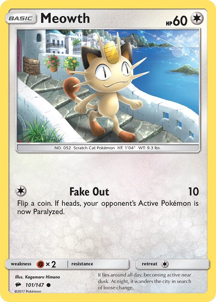 Meowth - SM - Burning Shadows